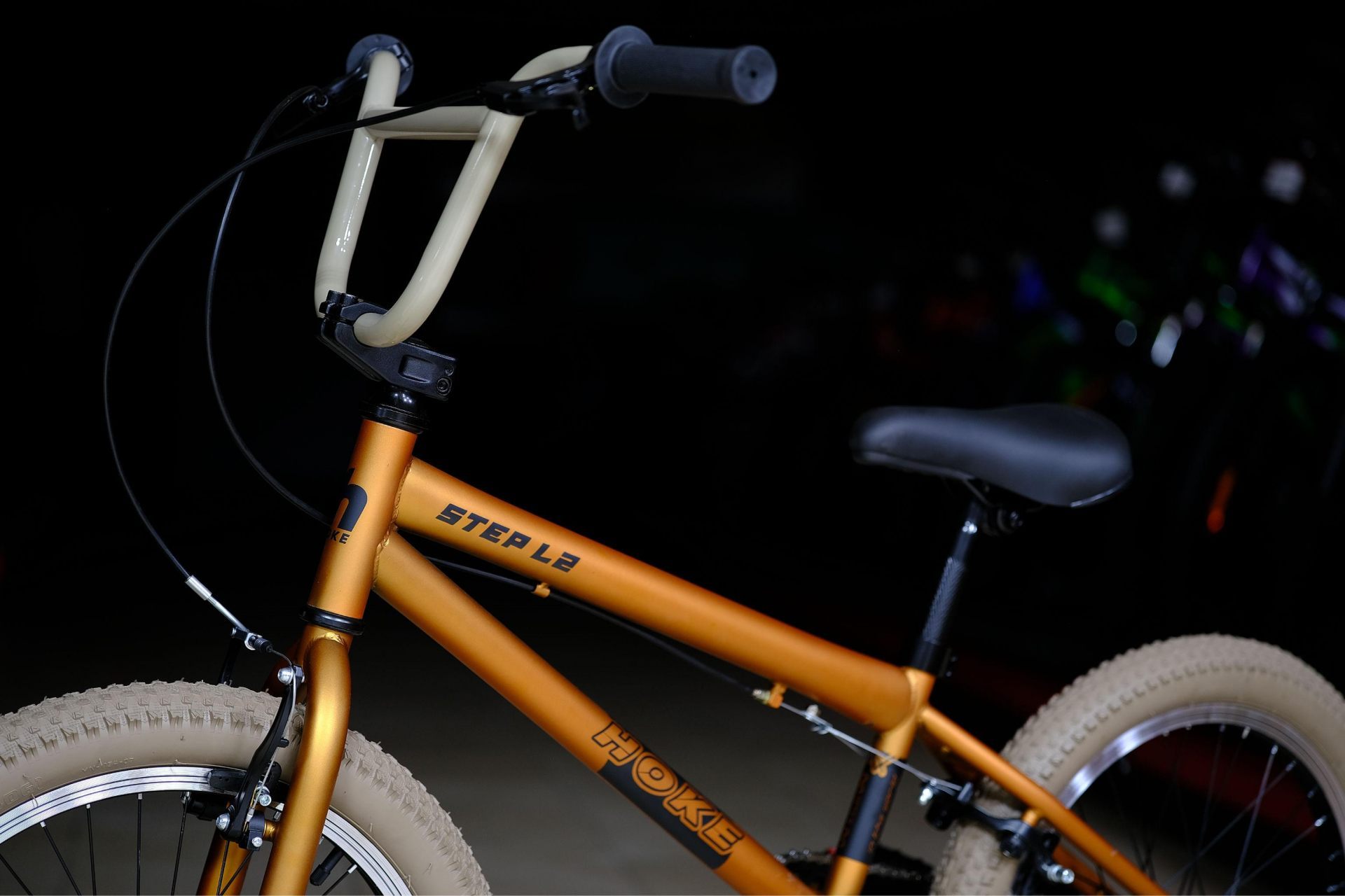 Рама сталь 20” под рост 127-170 см HOKE BMX Step L2 матовый золотой